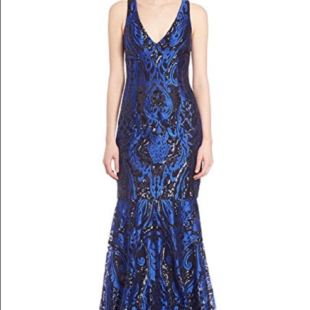 Stunning three dimensional embroidered gown